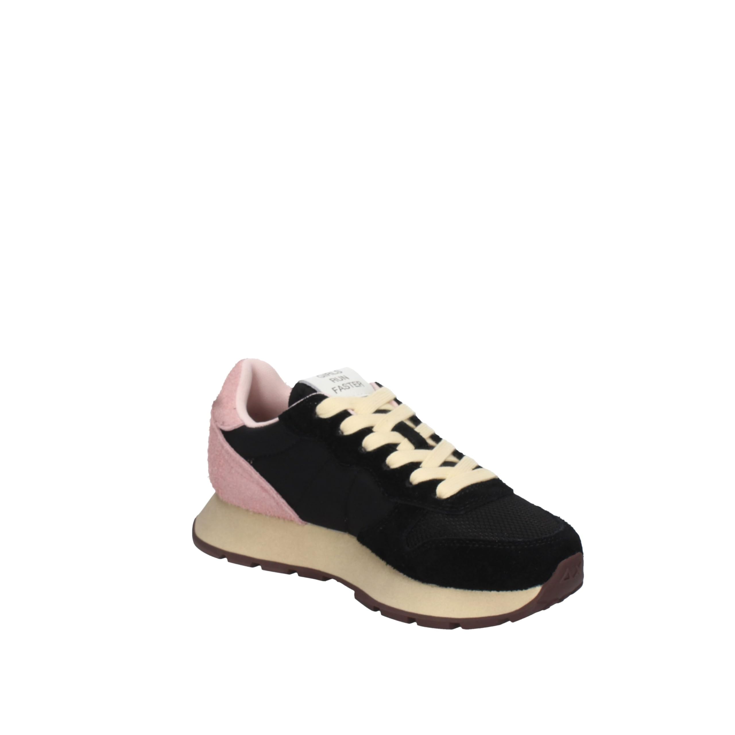 SUN68 Scarpe Ally Vintage Sneakers Donna Misto Pelle Nero 38