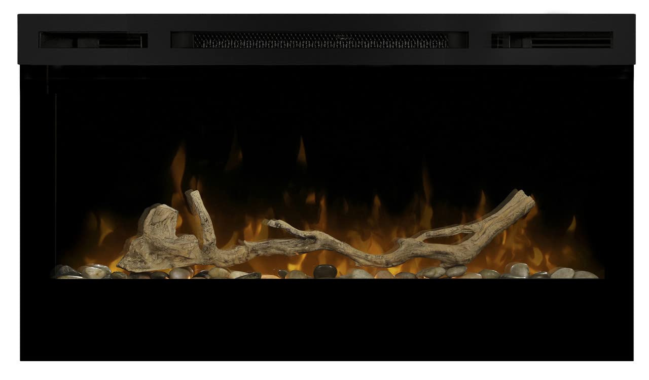 Driftwood and River Rock Accessory for 34" Prism Series Linear Fireplaces (Model: LF34DWS-KIT)