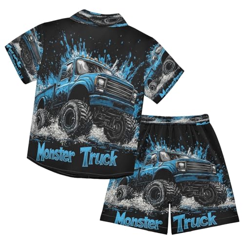 Image of Boccsty Red Strawberry Boy Summer Shorts Sets Hawaiian Toddler Boys T-Shirt & Pants 2 Pcs 3T-10T
