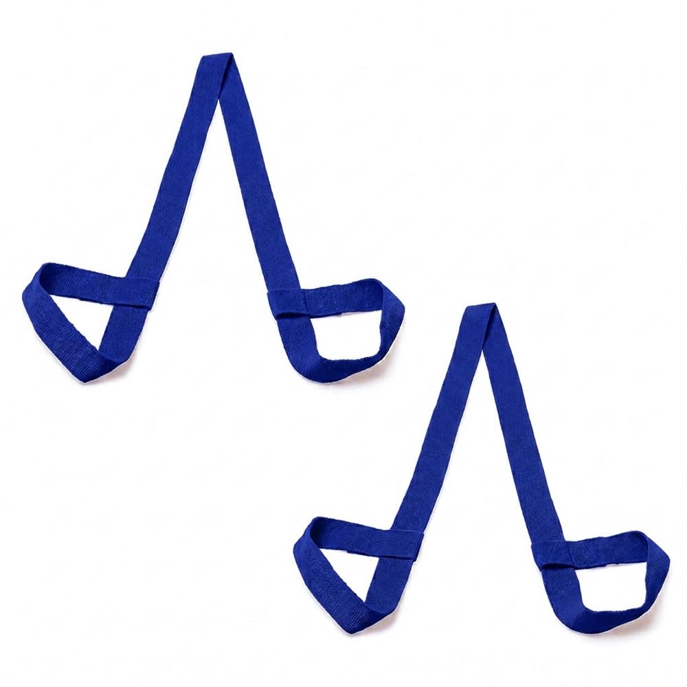 Yoga Mat Strap for Carrying & Sling Belt for Holding Mat with Adjustable Strap, Yoga mat Bag Cover Fit for 4 mm to 10 mm Yoga mat adjustable nylon straps for yoga studios (Blue)-image-7
