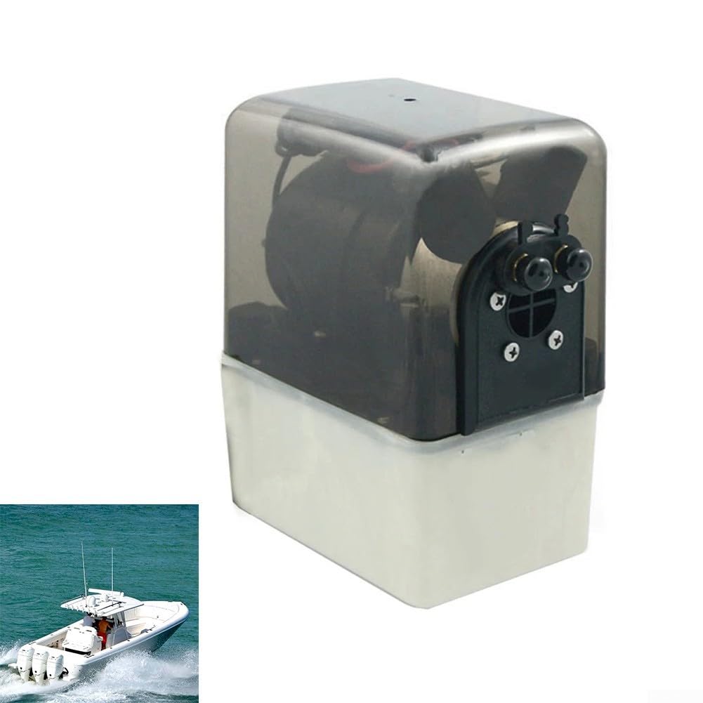 V351HPU1 Marine Hydraulikaggregat 12V Boot Trim Tab Pumpensystem mit Schutzabdeckung für elektrohydraulische Montage für Bennett Marine Vessel