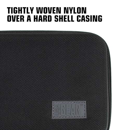image for USA GEAR Travel Electronics Organizer - 6.5 Inch Zipper Case with Hard