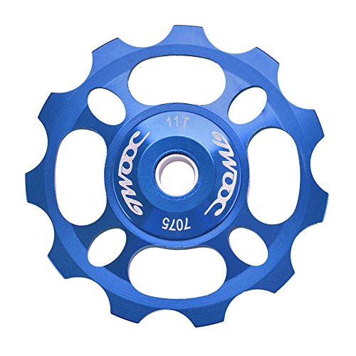Bike Guide Wheel, Aluminum Alloy Bicycle Rear Derailleur Jockey Wheel Rear Derailleur Pulley