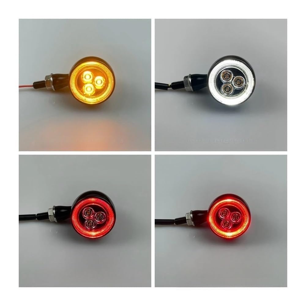 Luz De Señal De Giro De Motocicleta, Luz Intermitente LED, Luz De Circulación Diurna, Luces De Freno Y De Giro Vuelta Luces