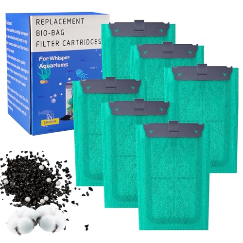 Lot de 6 cartouches filtrantes en carbone pour Tetra EasyCrystal C250/300 - Cartouches filtrantes de rechange pour Tetra EasyCrystal - Pour un changement de...