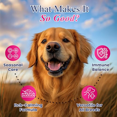 Image of Petroyale Allergy & Itch Support Chews for Dogs (90 Soft Chews) - Anti-Itch, Seasonal Allergy Relief, Skin & Coat Support, Immune Booster Supplement for Dogs, All Breeds