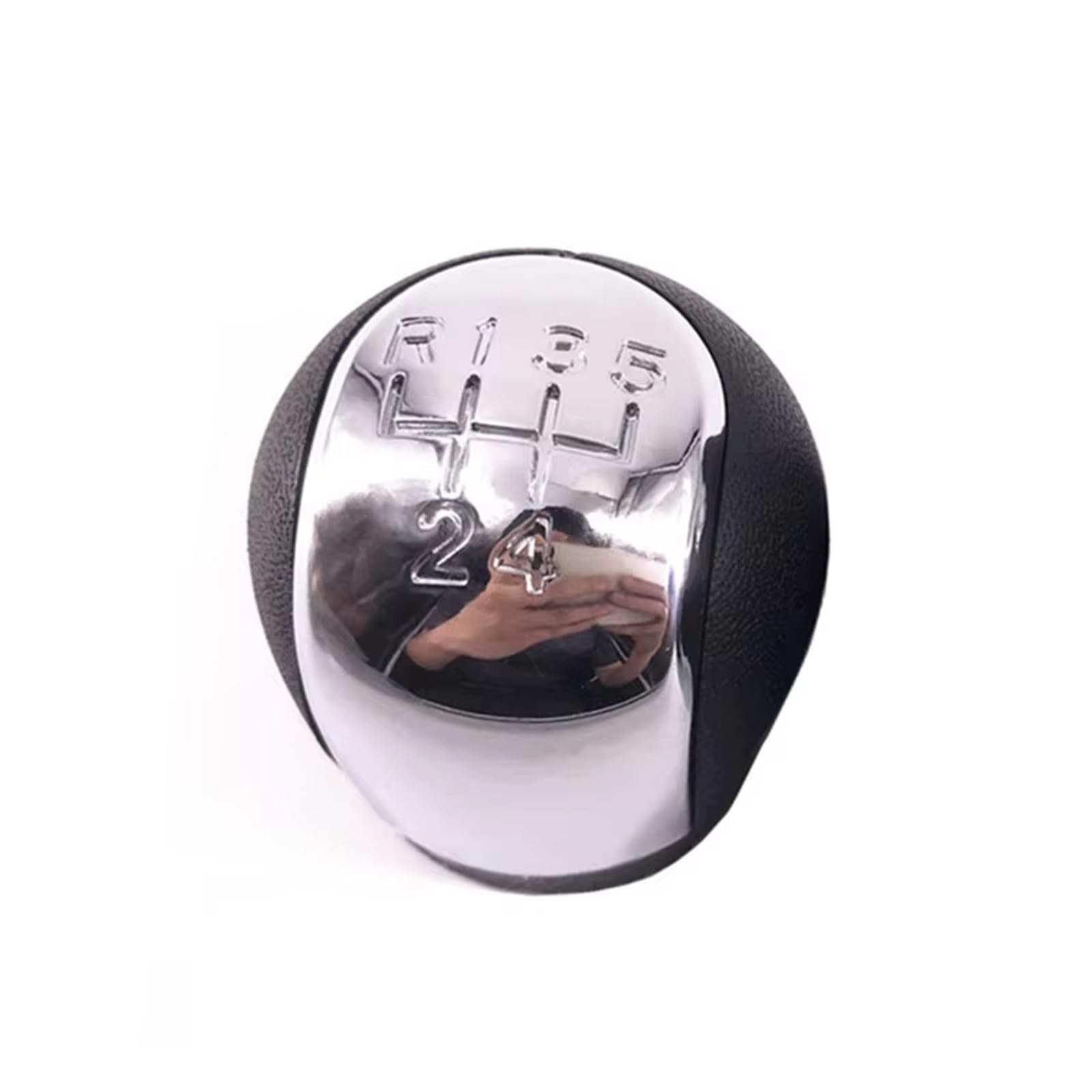 Lzbzhb One Color Chromed 5 6 Speed Mt Gear Shift Knob Shifter Headball Pen Gearshift Lever Stick Head Ball For Opel For Vectra C For Signum 2002 2003 2004 2005 Gear Shift Knob(5-Speed)