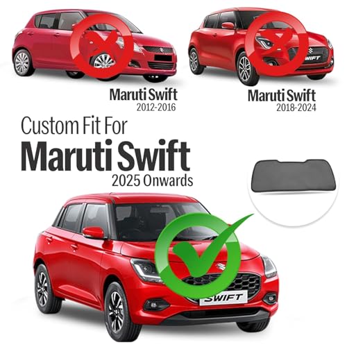 Image of Autofact Dicky Curtain for Maruti Swift 2025 Onwards | Custom Fit Rear Windshield Sunshade | UV & Heat Protection | Foldable Mesh | Privacy & Cooling Car Accessory
