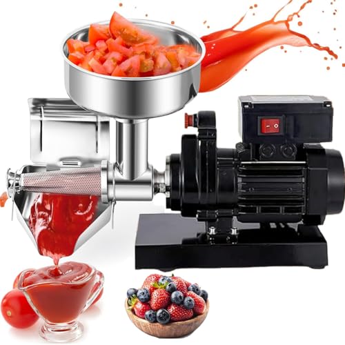 Máquina coladora de tomates eléctrica, máquina prensadora de alimentos, ahorro de energía y reducción de ruido, muy adecuada para uso comercial y doméstico