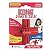 KONG Jump'N Jack - Dog Toy for Chewing Instincts- Natural Rubber Toy Promotes Dental Health - Use with Dog Treats or Peanut Butter for Extended Entertainment - for Small Dogs