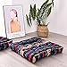 ANTJUMPER Grande cuscino quadrato da pavimento, stile bohémien, grande cuscino quadrato mandala, cuscino da seduta indiana, per soggiorno, lettura, cameretta cameretta dei bambini, balcone