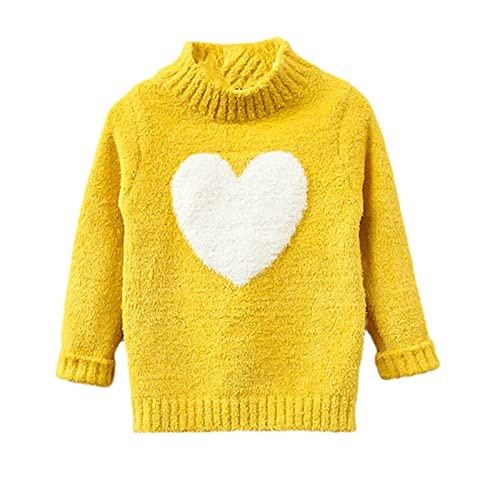 Sweater Girl Winter Long Sleeve Warm Spring Knitted Baby Girls Sweater Girls Pullover Top Heart Sweater