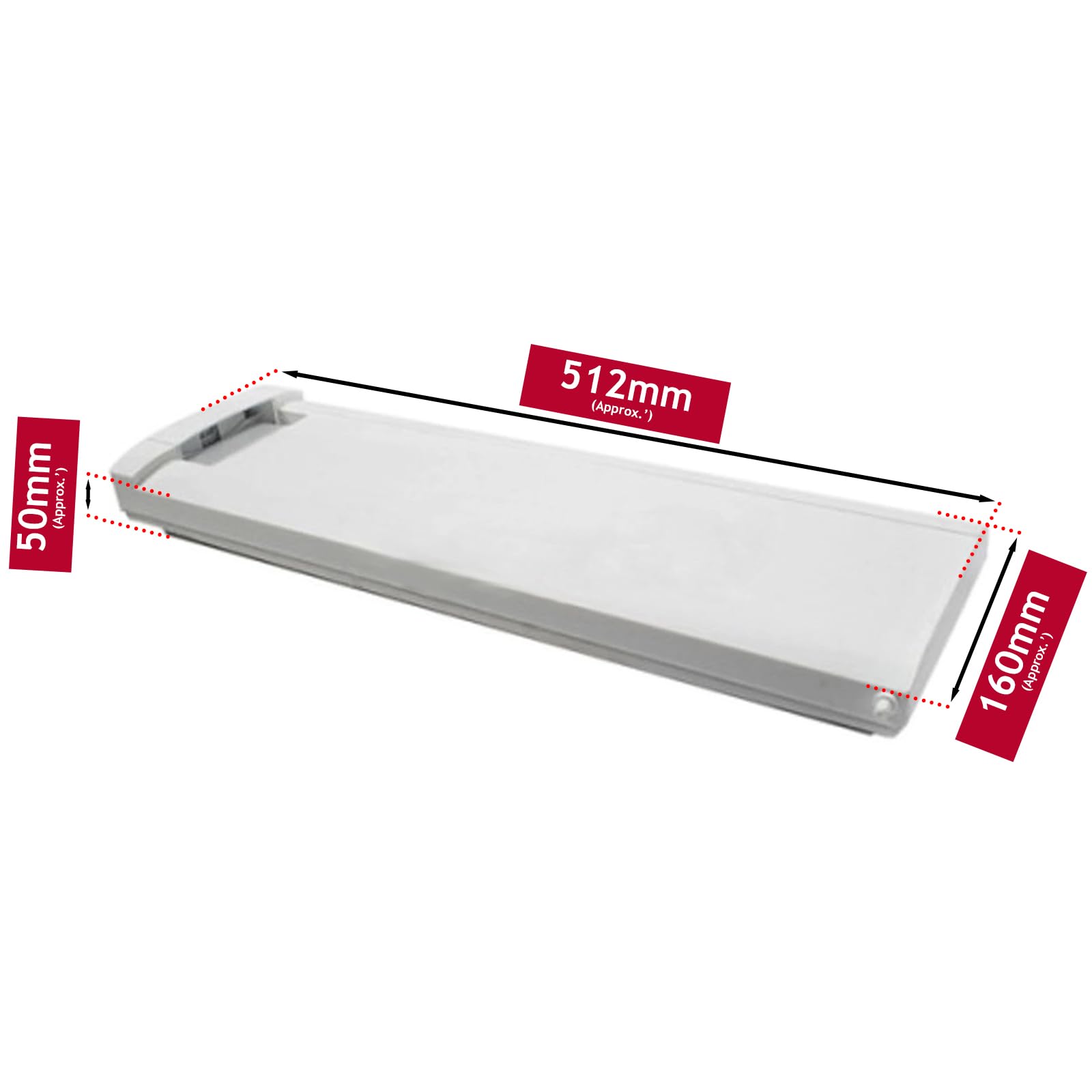 Spares2go Icebox Door for Gorenje Kühlschrank Gefrierschrank (512 x 160 x 50 mm)