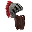 Brown Beard Red Tassel