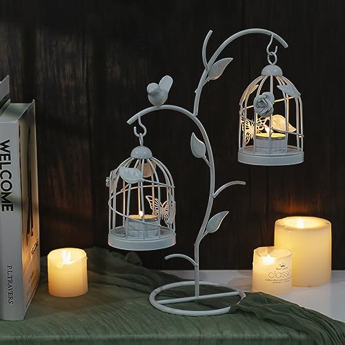 Lanlong Decorative Birdcage Candle Holders For Tealight Candles thumb #3