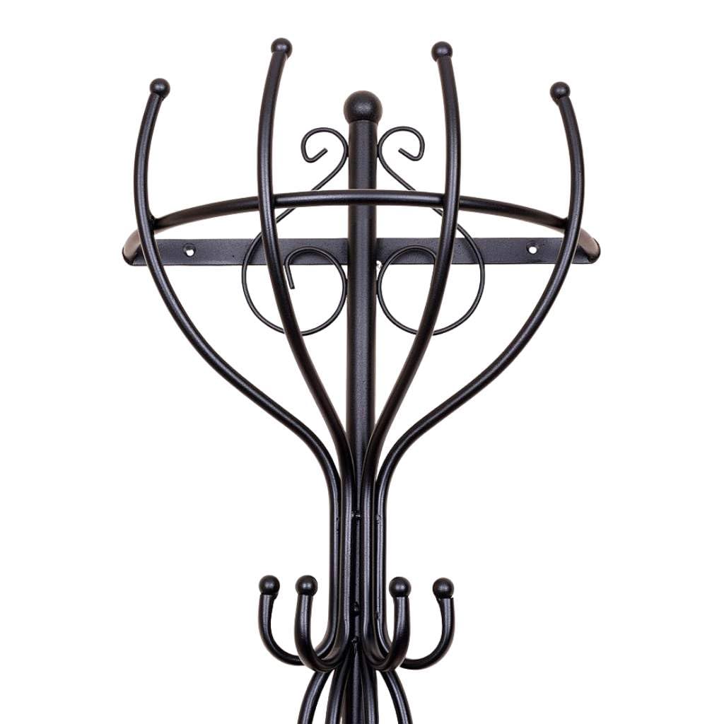 DanDiBo Wandgaderobe Halbrund Wand Metall Schwarz Vienno 66cm Gaderobe Kleiderhaken Gaderobenhaken Hakenleiste Flurgaderobe Haken