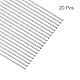 sourcing map 20 Stück 304 Metallstangen Garten, 0.8mm x 300mm Metallstäbe für DIY Handwerk, Motorrad, Deko, Garten