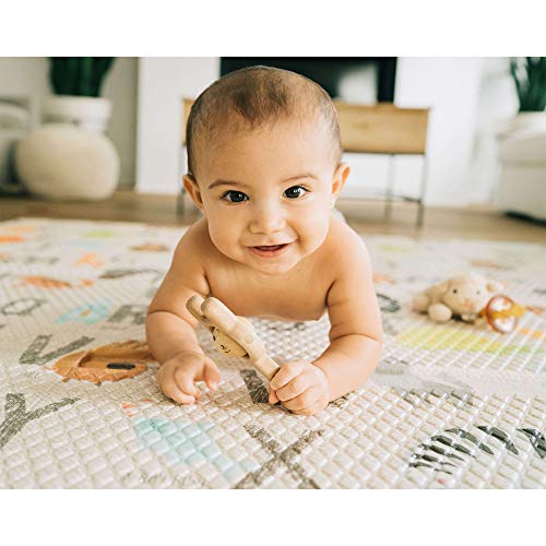 Toddleroo By North States 71" X 71" Folding Abc Play Mat - Extra Large, Designed To Fit 6 Panel Or 8 Panel Superyards. Foldable. Almost 36 Square Feet Of Play Space (Abc Multicolored) #TOP3
