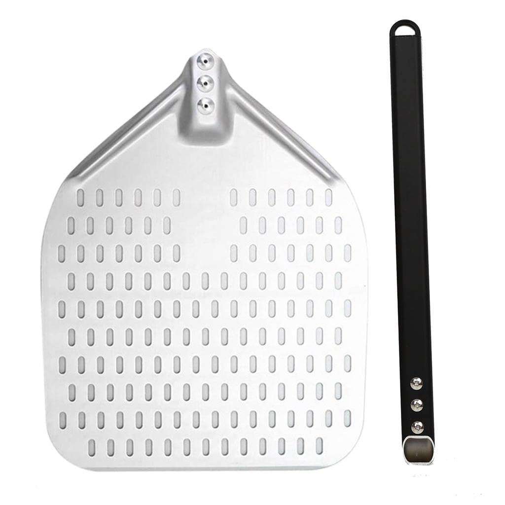 Pala per pizza professionale in alluminio, 12 in 40 cm, manico anodizzato