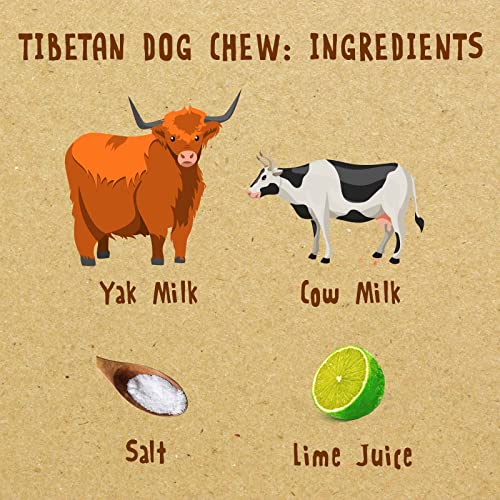 Tibetan Dog Chew (Large, 3.5 Oz Yak Cheese Sticks - Healthy And Premium Treats: No Additives, Rawhide-Free, Grain-Free And Gluten-Free (For Medium And Large Dogs) #TOP2