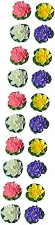 FOMIYES 5 Juegos De Vívidas Flores De Loto Artificiales Flotantes para Decoración De Estanque Adorno De Nenúfar para El Hogar 4 Unidades X 5