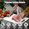 Titanium Cutting Board for Kitchen - 100% Pure Titanium Cutting Boards Non Toxic - 2025 New Upgrade Double Sided Metal Chopping Boards for Meat, Vegetables, Fruits, Dishwasher Safe (14" x 10", 1-Pack) #1