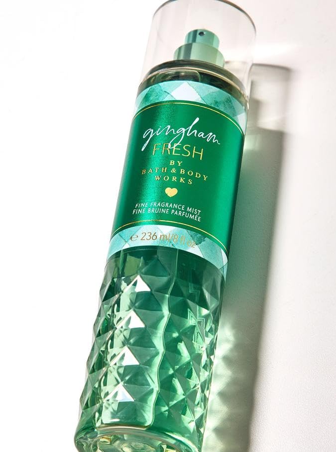 Image of Bath and Body Works Gingham Fresh Fine Fragrance Mist |236 ml / 8 fl oz |Fine Fragrance Mist|Fresh Fragrance|For Women