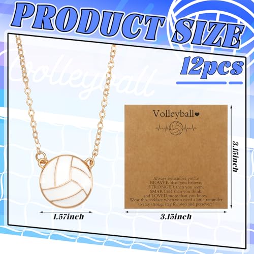 Quelay 12 Set Sports Necklaces Team Gift Inspirational Jewelry Pendant Charm for Women Coach Party Favors3