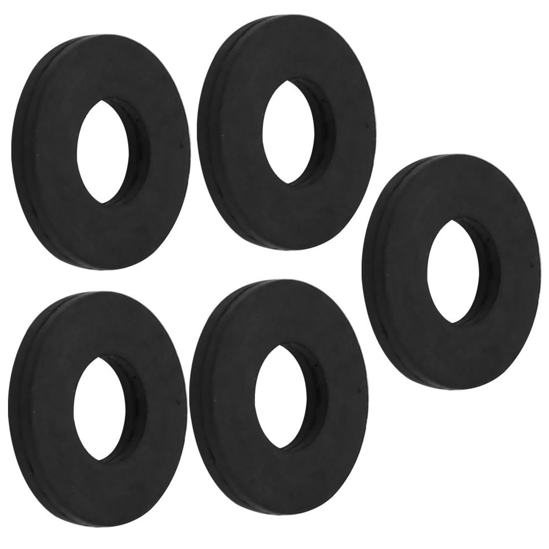 TA-VIGOR 5Pcs Rubber Flat Washers, 22mm OD, 10mm ID, 3mm Thickness