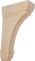 Vista 8 de Ekena Millwork BKT02X05X07STRW Soportes de madera Stockport, 2 1/4 pulgadas de ancho x 5 pulgadas de profundidad x 7 pulgadas de alto, madera