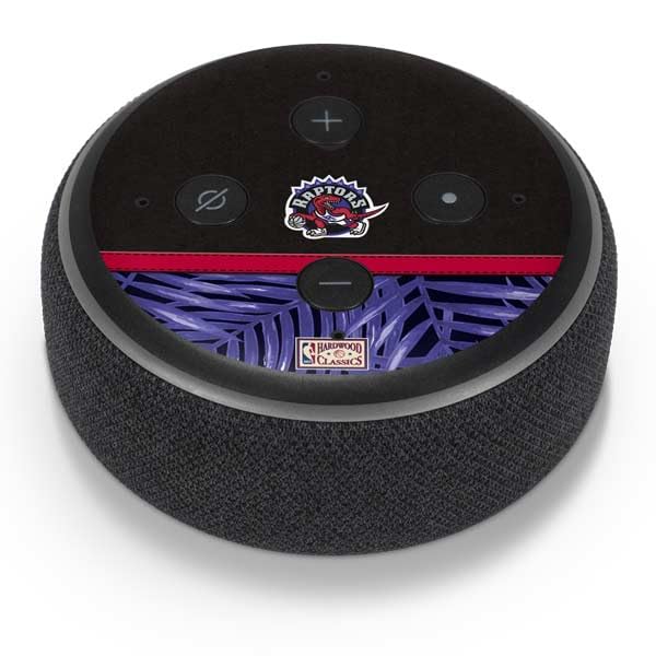 Skinit Decal Audio Skin Compatible with Amazon Echo Dot 3 - Officially Licensed NBA Toronto Raptors Retro Palms Design