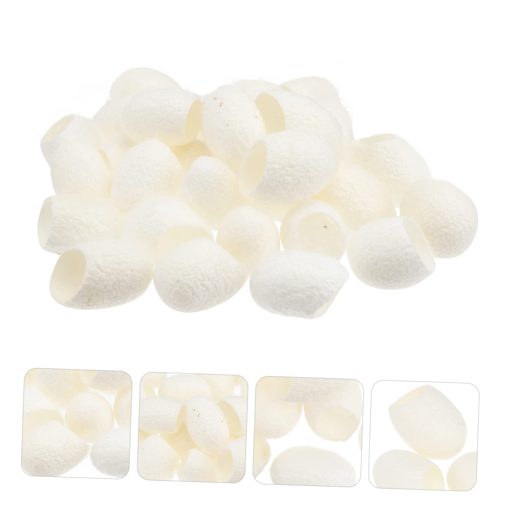 Beavorty 300stücke Natürliche Seidenbälle Zur Gesichtsreinigung Organisches Peeling Für Hautpflege Entfernen Von Mitessern Sanftes Scrub Für Strahlende Haut