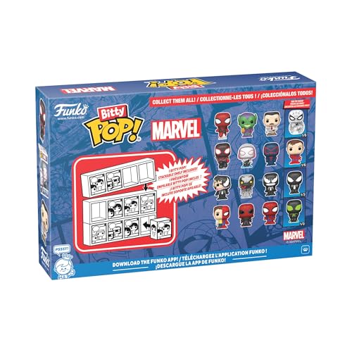 Pack de 4 figurines Funko Bitty Pop Spider Man - vue 7