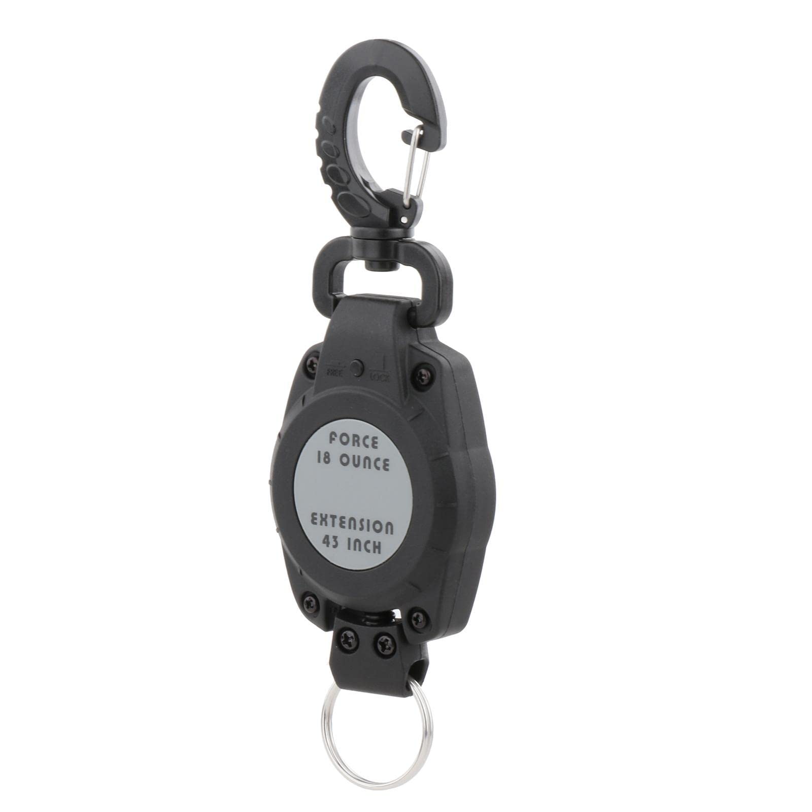 Mikrofonhalter mit Schlüsselrückholer Taschenlampenbefestigung Hardware-kit Und Lanyard Robustes Nylongewebe Drehbarer Befestigungsclip, Haken aus Kunststoff