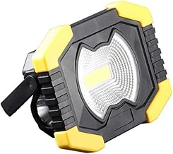 ACLips Luces de Trabajo Recargables para Exteriores, focos solares LED, reflectores, 2 Modos para emergencias, Mantenimiento, Trabajos de jardinería, 135 x 100 x 40 mm, Color Amarillo
