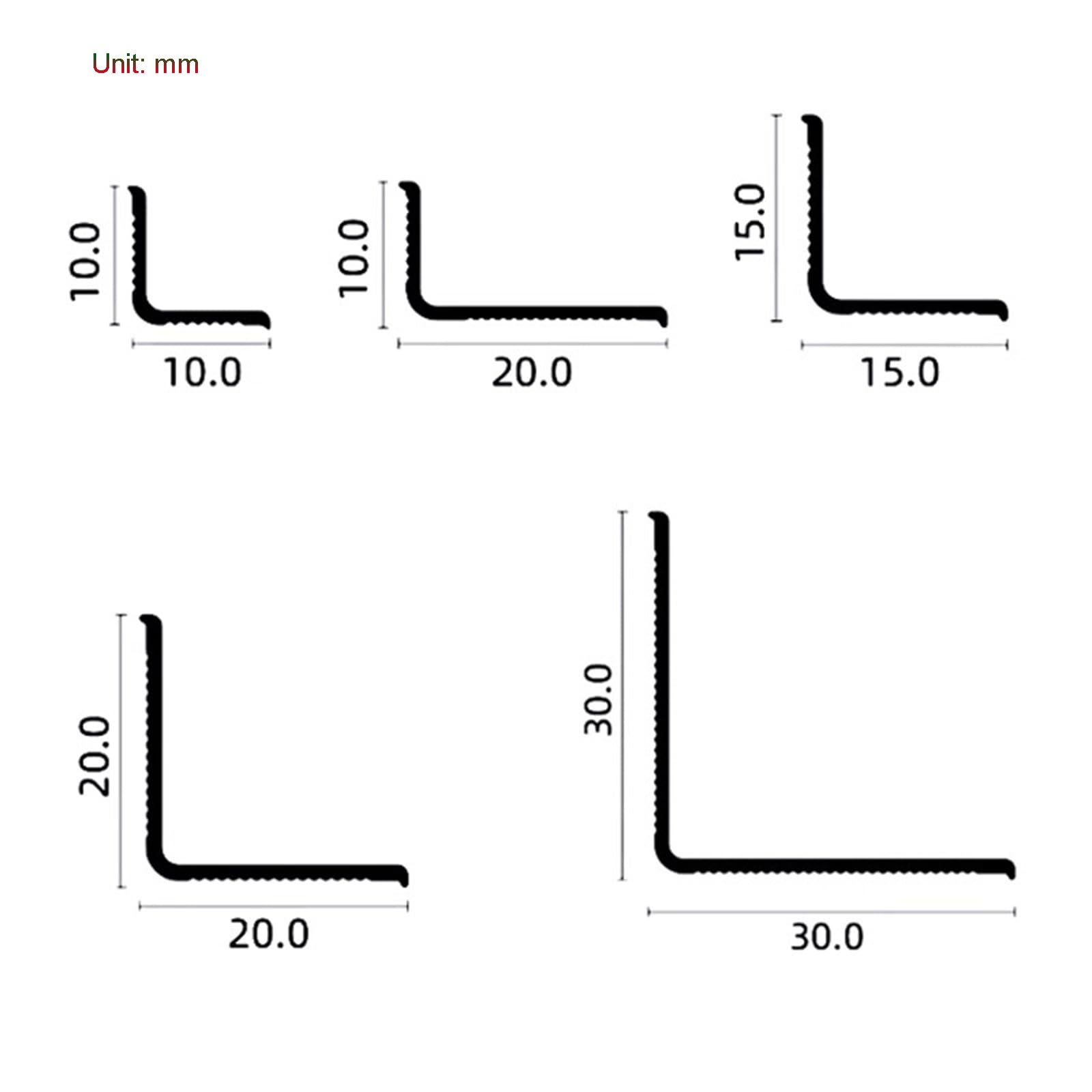 Sztywna Listwa Narożna, 3 Sztuki * 90 Cm Listwa Wykończeniowa Do Narożników Listwa Wykończeniowa Do Narożników Wewnętrznych I Zewnętrznych(Gentleman Gray,20x20mm)