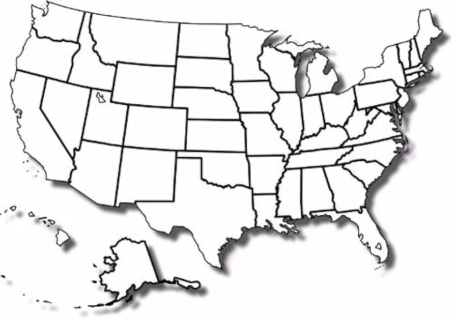 amazon-com-blank-united-states-map-poster-picture-photo-banner-states-capitals-usa-us-home-kitchen for Free Printable Usa Map With States And Capitals Amazon.com: BLANK UNITED STATES MAP POSTER PICTURE PHOTO BANNER states capitals usa us: Home & Kitchen for Free Printable Usa Map With States And Capitals