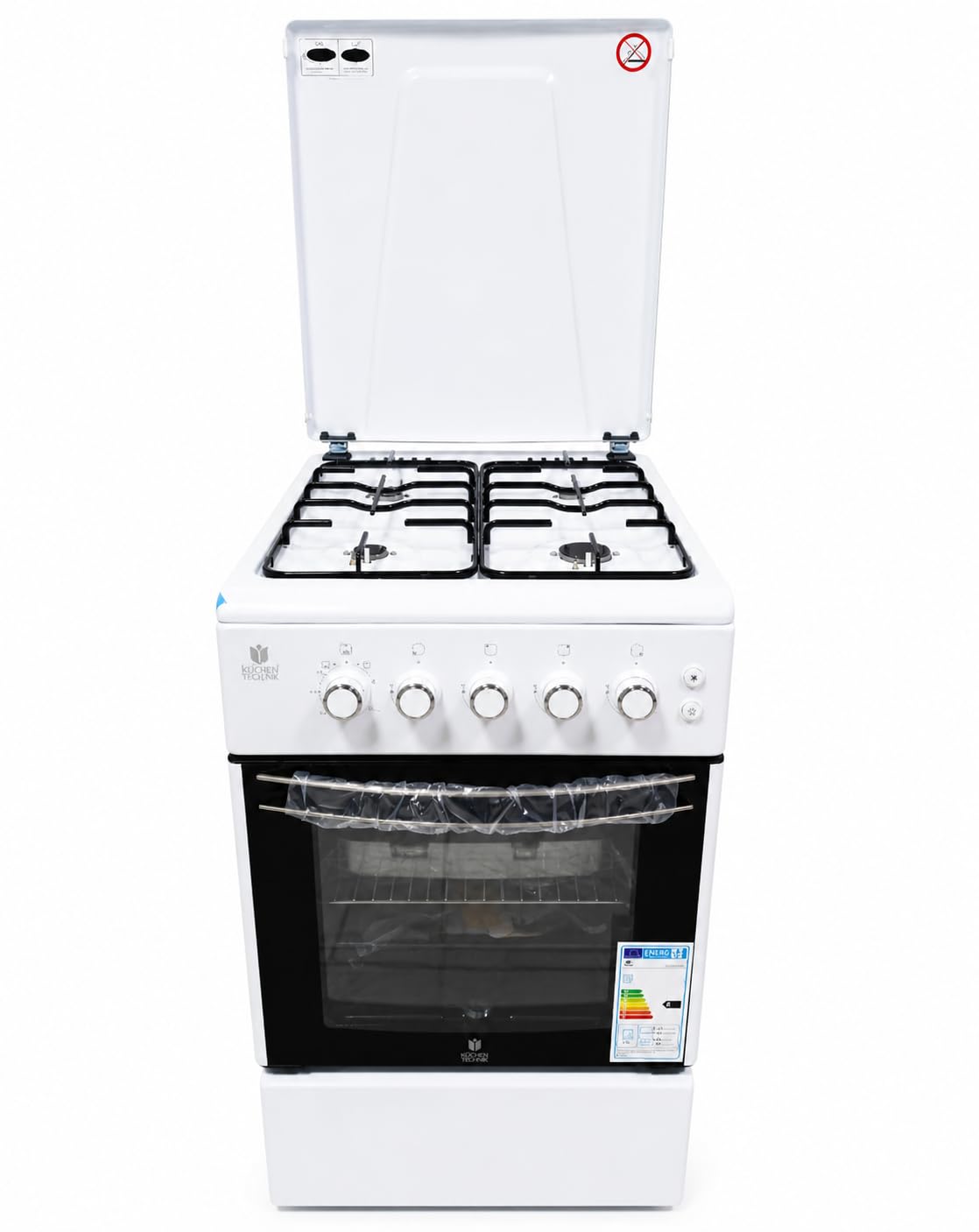 Gasline SHGG5060UW Gas Standherd mit Gasbackofen und Grill, Umluft SHGG5060UW, Weiß, LPG, Erdgas