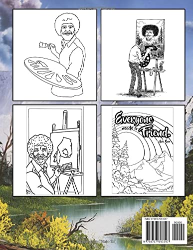 Bob Ross Coloring Book: American Beloved And Acclaimed Painter & TV host | Create Your Own Exclusive Artworks - Image 2