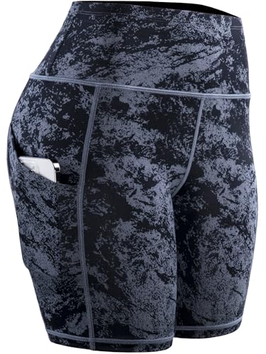 CADMUS Women's High Waist Yoga Shorts with Pockets for Running and Biking