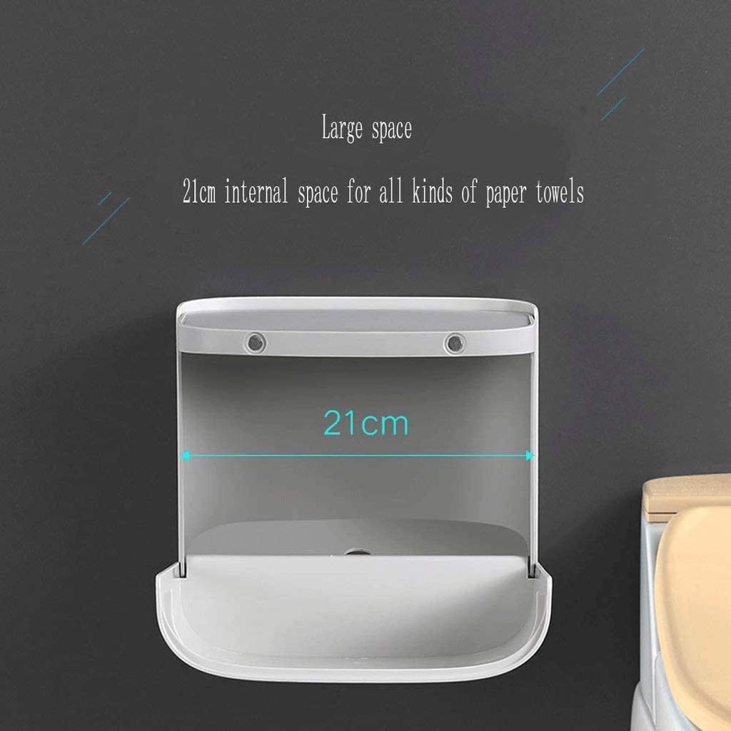 Cuarto de baño de Toallas, Papel higiénico de Gran tamaño del Estante del Tejido montado en la Pared Libre de la Caja Punchproof baño, Cocina, Sala de Estar