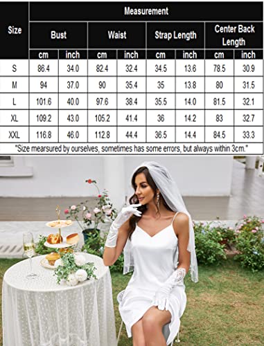 Avidlove Satin Nightgown For Women Silk Chemise Slip Full Slips Sleepwear Bridal Satin Nightgown #TOP5