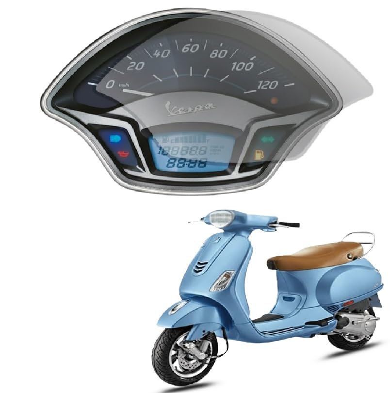 VESPA SCOOTER Screen Guard Protector Accessories Analog Console Speedometer- Clear