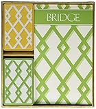 Entertaining with Caspari Bridge Playing Card Gift Set, Trellis