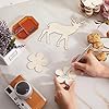 15 Pack 6 Inch Wood Deer Cutouts Unfinished Wood Deer Crafts Wooden Deer Hanging Ornaments DIY Deer Craft Gift Tags for Home Party Decoration #4