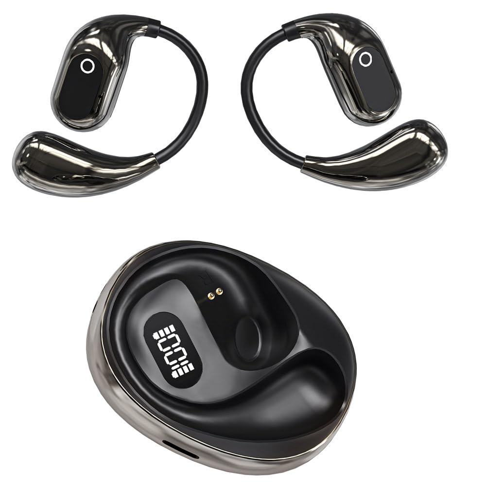 ISCREM AI Bluetooth Earbuds Wireless Bluetooth AI Translation Open Ear Headphones Device Travel Business Stereo Headphones Headset 18Hrs Total