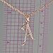 Paialco 14K Rose Gold Plating Sterling Silver Initial Alphabet A Pendant Necklace 18