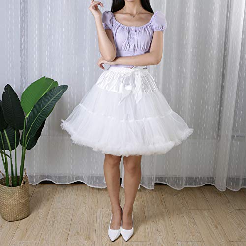 Image of Tutu Skirt as Well as Petticoat above Knee Underskirt Tulle Crinoline slip