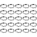 eBoot 50 Pieces Small Key Chain Ring Split Rings Key Chains for Keys Organization, Silver Color (10 mm Diameter)