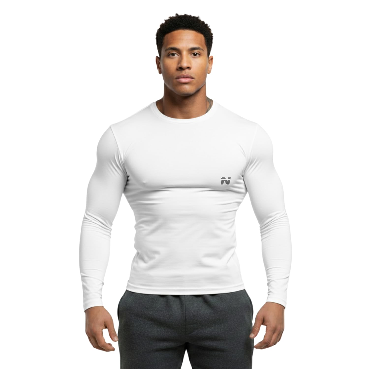 Full Sleeve Compression T-Shirt - Athletic Base Layer Tights for Fitness